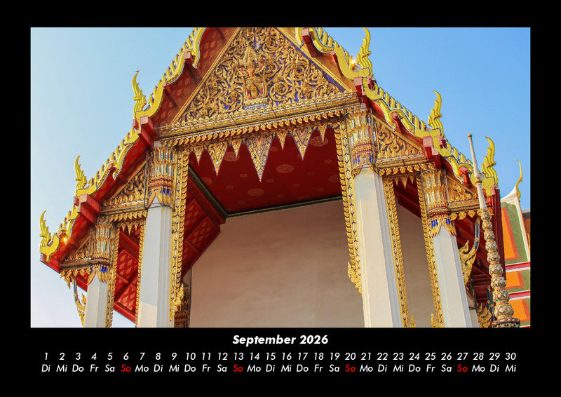 Tempel  Fotokalender 2026 - 9