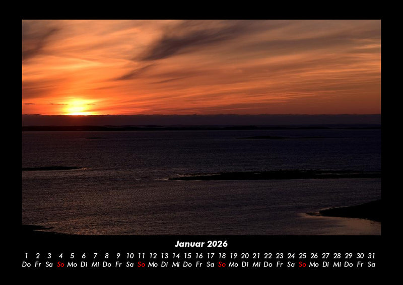 Sonnenuntergänge Fotokalender 2026 - 1