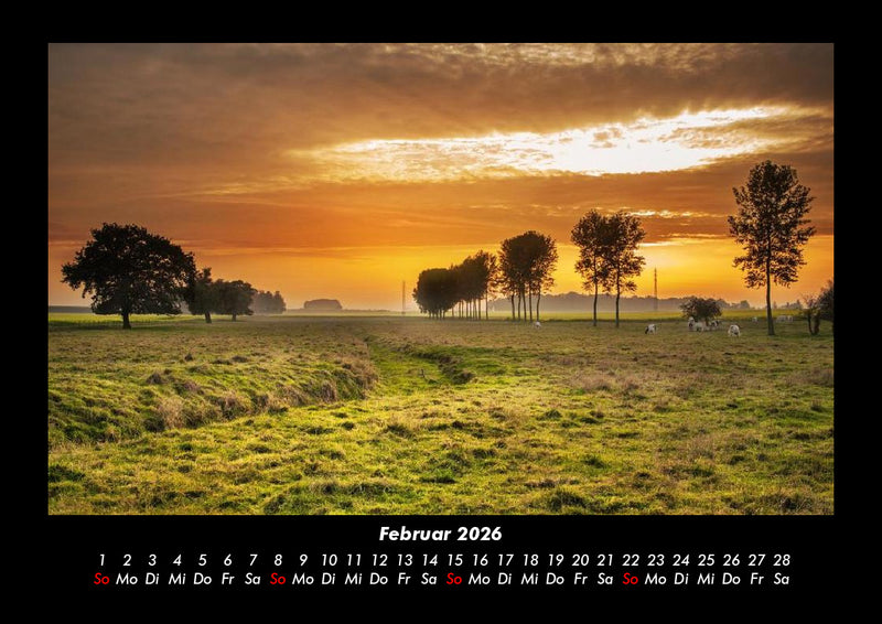 Sonnenuntergänge Fotokalender 2026 - 2