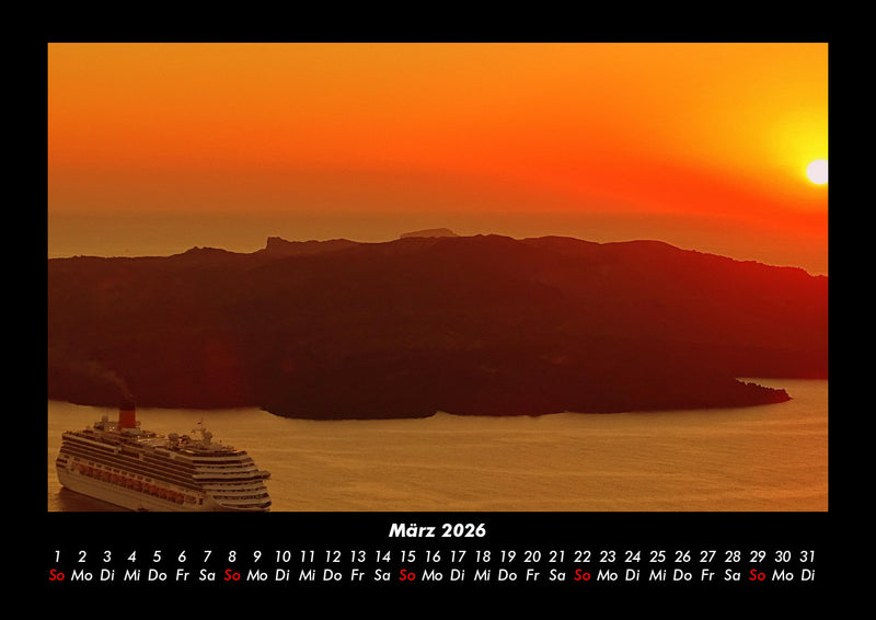 Sonnenuntergänge Fotokalender 2026 - 3