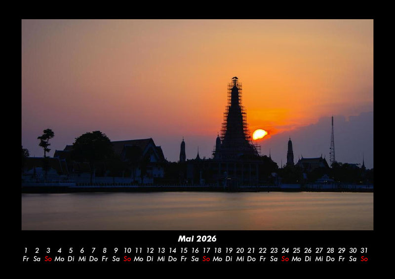 Sonnenuntergänge Fotokalender 2026 - 5