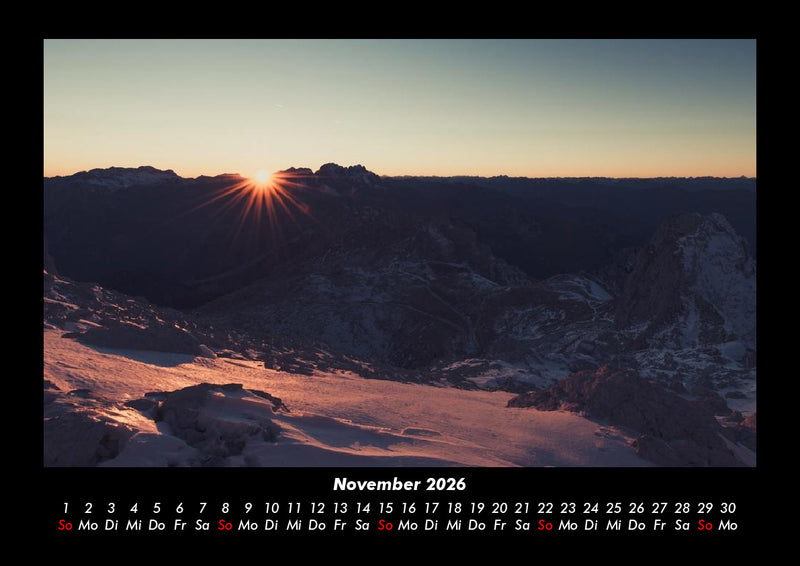 Berge Fotokalender 2026 - 11