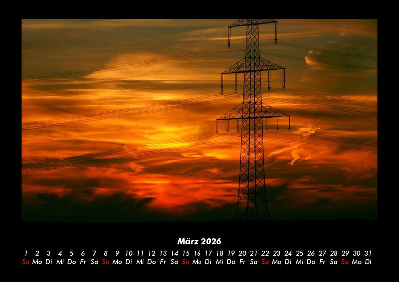 Sonnenuntergang Fotokalender 2026 - 3