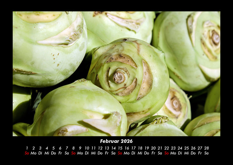 Gemüsekalender Fotokalender 2026 - 2