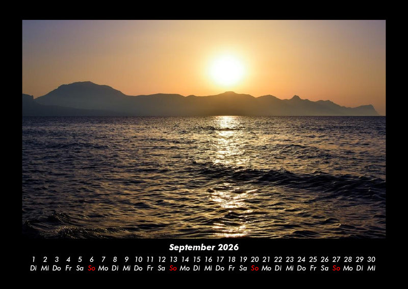 Meereslandschaft Fotokalender 2026 - 9