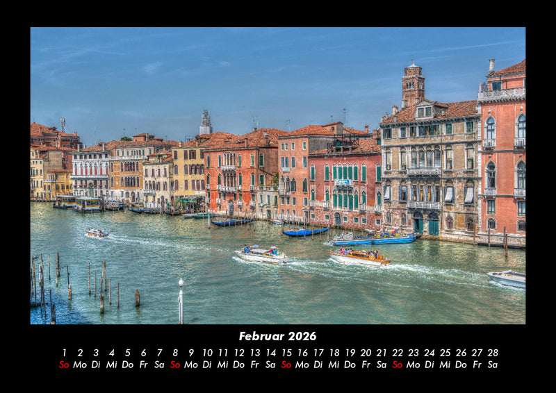 Venedig Fotokalender 2026 - 2