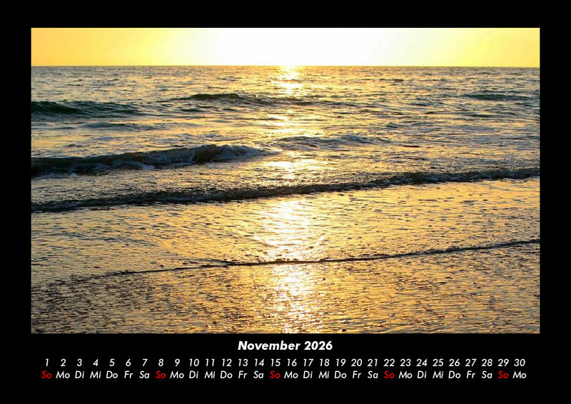 Sonnenuntergänge Fotokalender 2026 - 11
