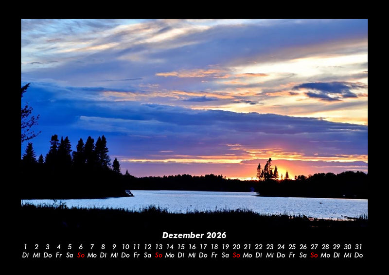 Sonnenuntergänge Fotokalender 2026 - 12
