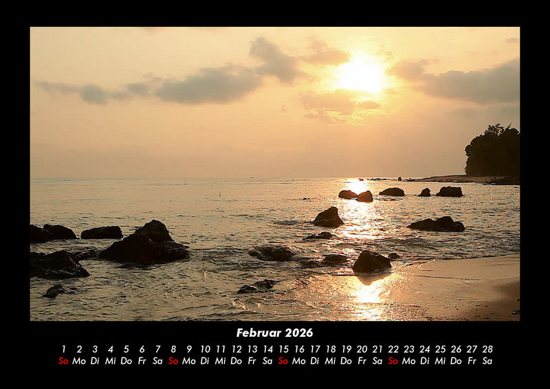 Sonnenuntergänge Fotokalender 2026 - 2