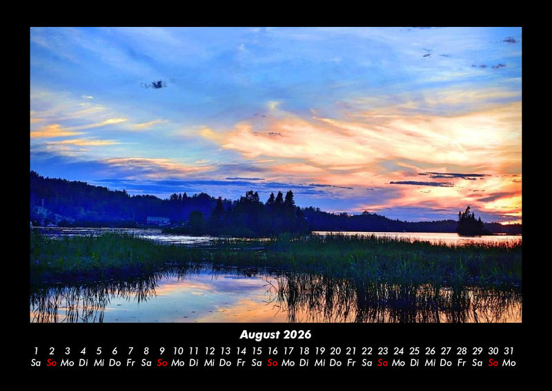Sonnenuntergänge Fotokalender 2026 - 8