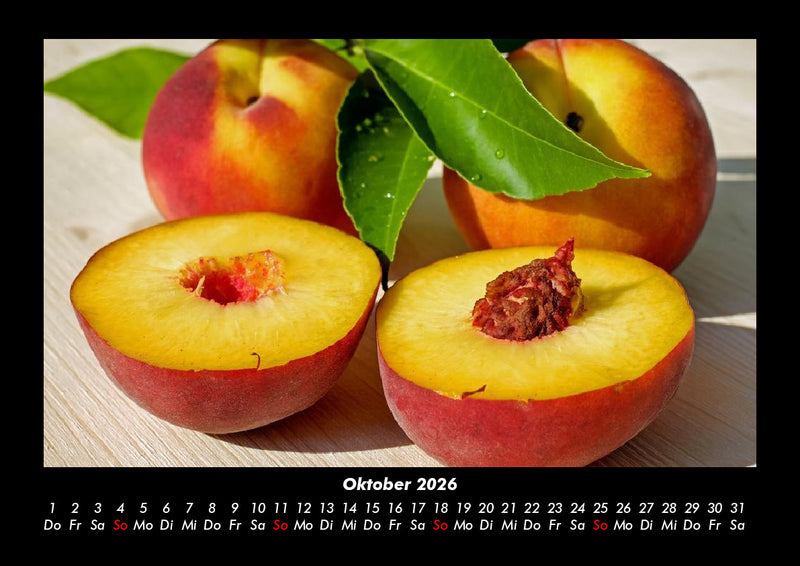 Obstkalender Fotokalender 2026 - 10