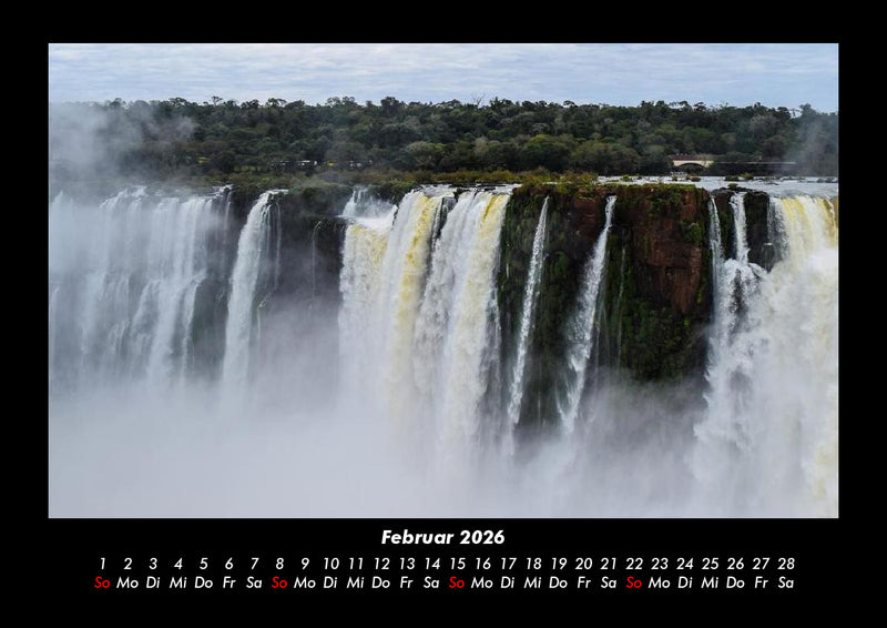Wasserfälle Fotokalender 2026 - 2