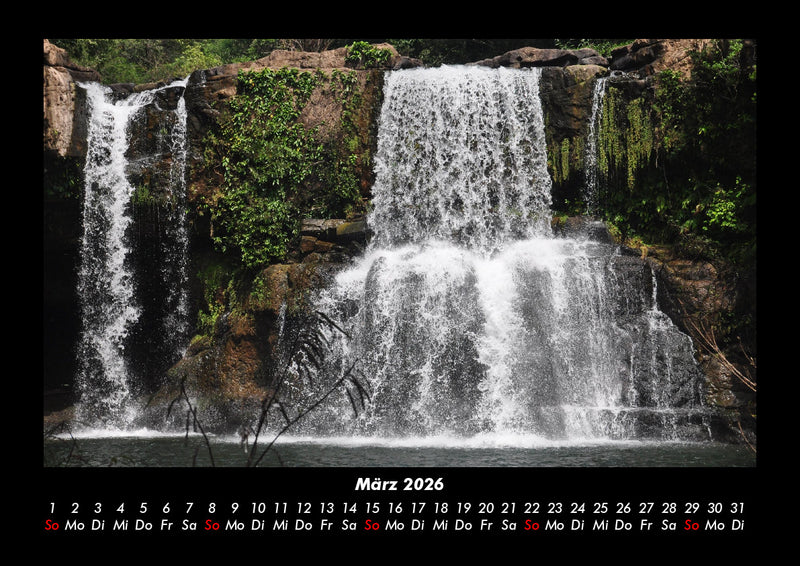 Wasserfälle Fotokalender 2026 - 3