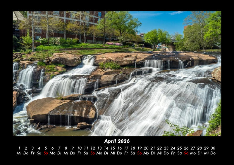 Wasserfälle Fotokalender 2026 - 4