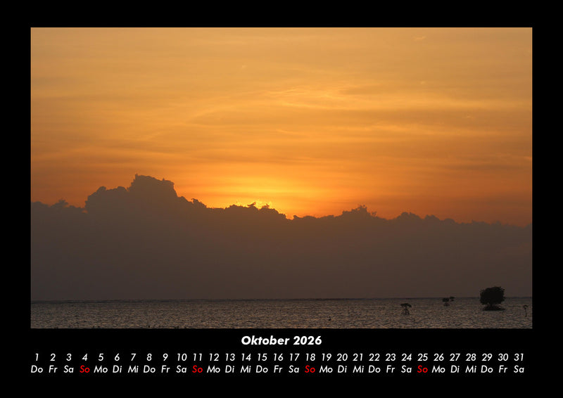 Sonnenuntergänge Fotokalender 2026 - 10