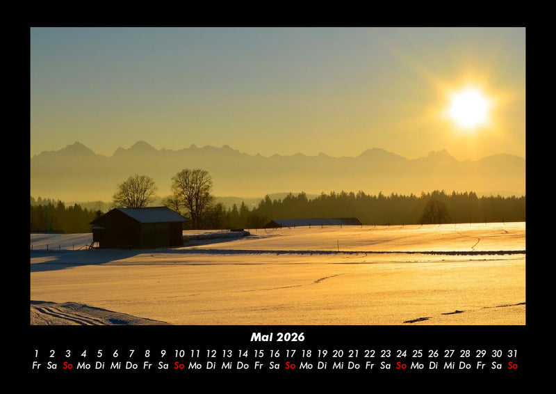 Sonnenuntergänge Fotokalender 2026 - 5