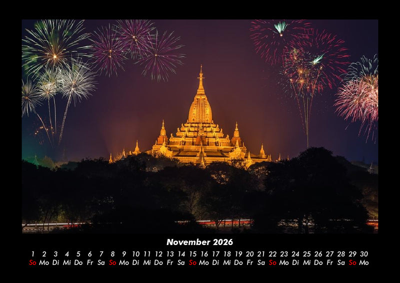 Tempel  Fotokalender 2026 - 11