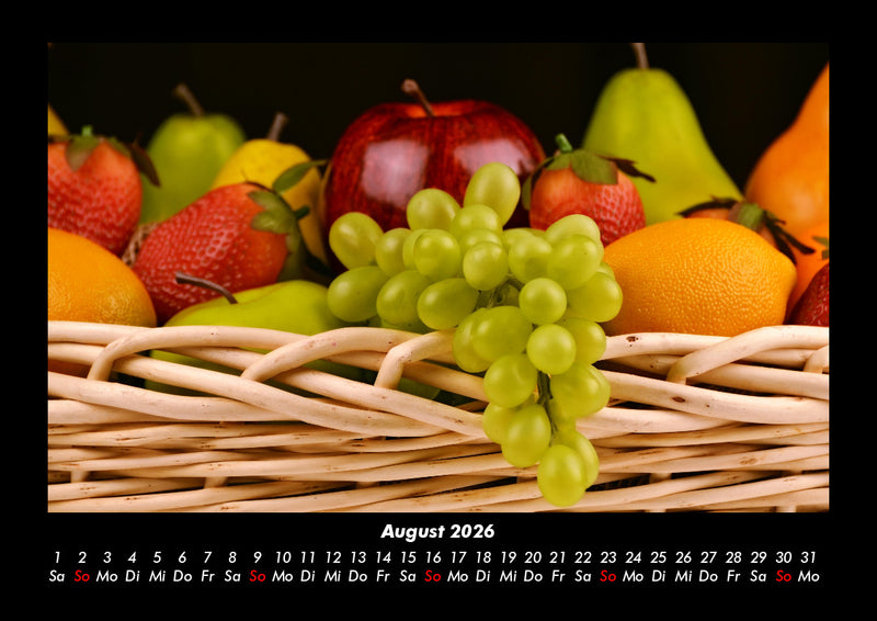 Obstkalender Fotokalender 2026 - 8