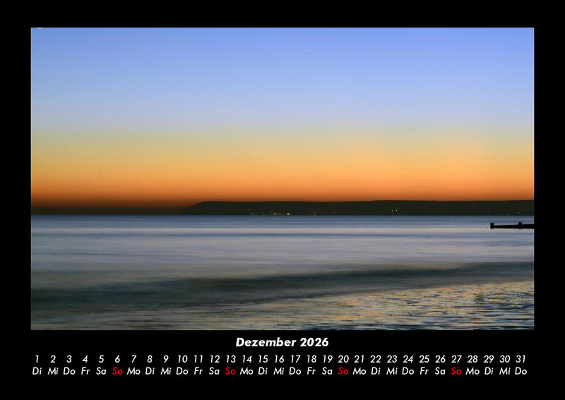 Meereslandschaft Fotokalender 2026 - 12