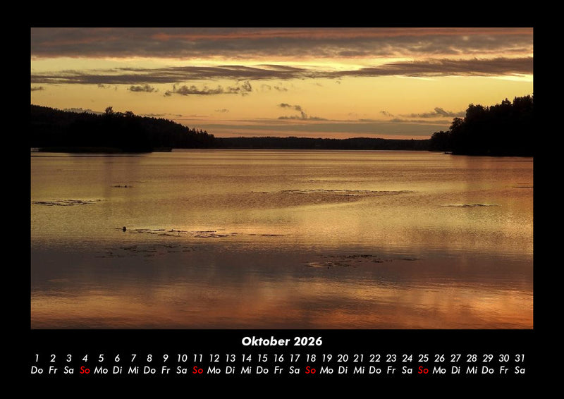 Sonnenuntergänge Fotokalender 2026 - 10