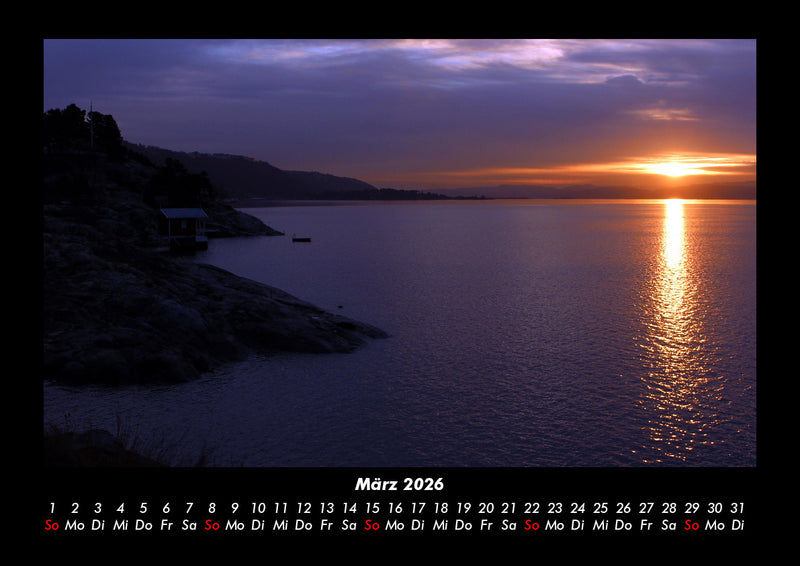 Sonnenuntergänge Fotokalender 2026 - 3