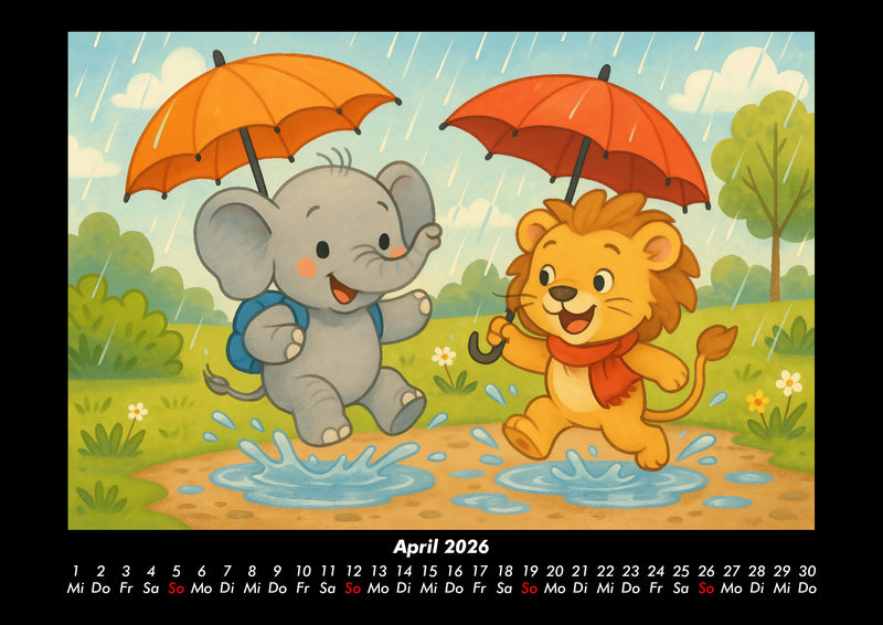 Raffi & Buschi - Ein Jahr voller Abenteuer Fotokalender 2026 - 4