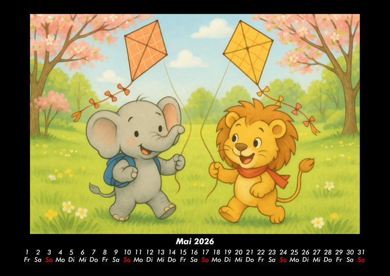 Raffi & Buschi - Ein Jahr voller Abenteuer Fotokalender 2026 - 5