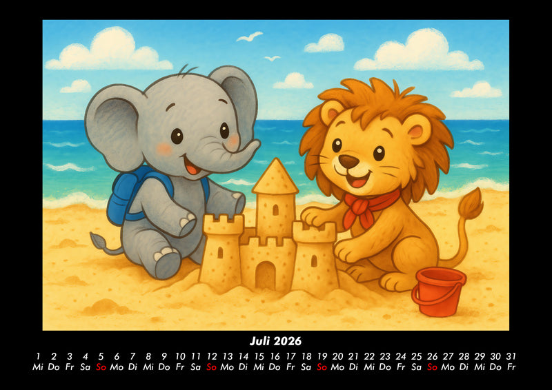 Raffi & Buschi - Ein Jahr voller Abenteuer Fotokalender 2026 - 7