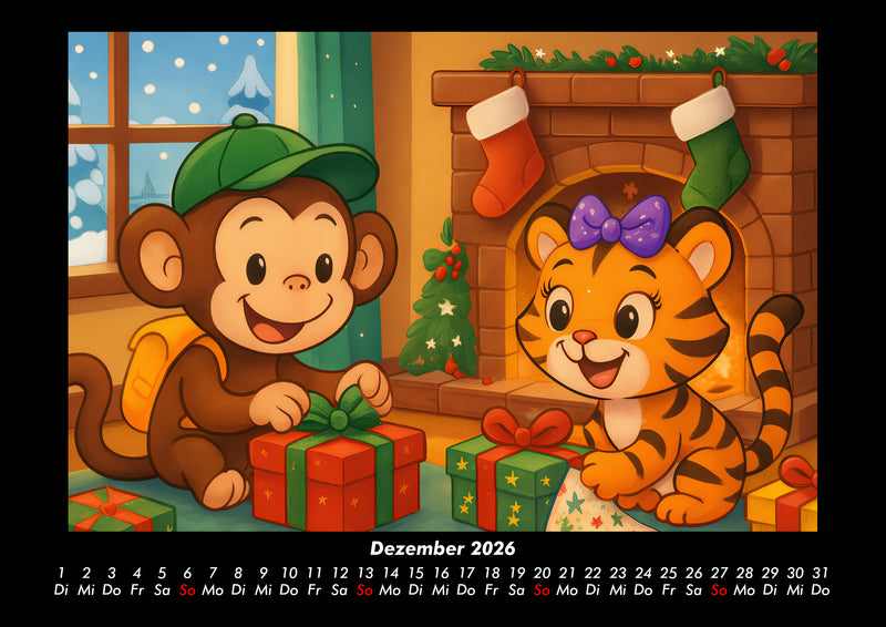 Milo & Tina - Ein Jahr voller Freundschaft Fotokalender 2026 - 12