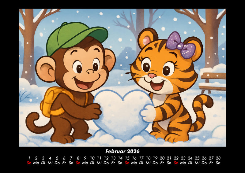 Milo & Tina - Ein Jahr voller Freundschaft Fotokalender 2026 - 2