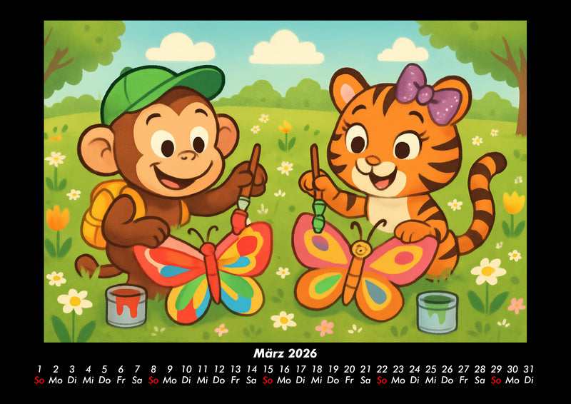 Milo & Tina - Ein Jahr voller Freundschaft Fotokalender 2026 - 3