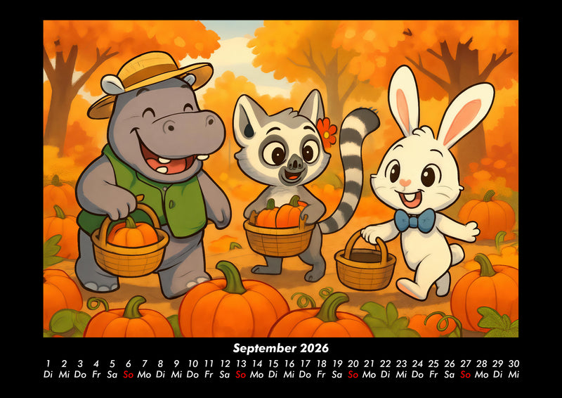 Sash, Lulu & Bouncy - Freunde fürs ganze Jahr Fotokalender 2026 - 9