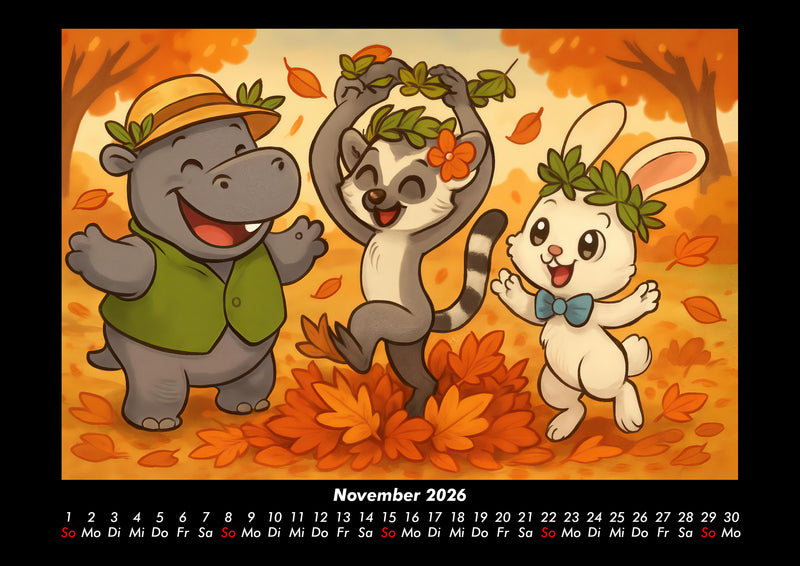 Sash, Lulu & Bouncy - Freunde fürs ganze Jahr Fotokalender 2026 - 11