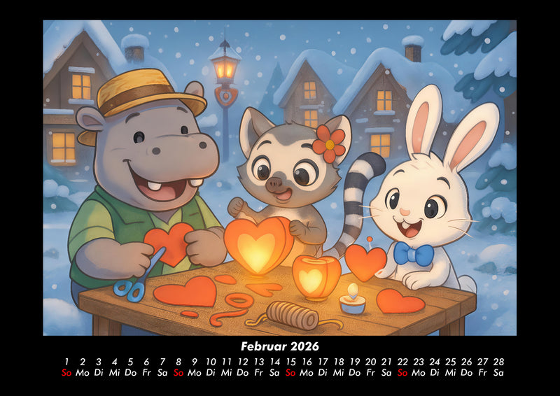 Sash, Lulu & Bouncy - Freunde fürs ganze Jahr Fotokalender 2026 - 2