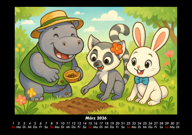 Sash, Lulu & Bouncy - Freunde fürs ganze Jahr Fotokalender 2026 - 3