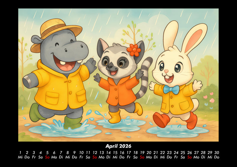 Sash, Lulu & Bouncy - Freunde fürs ganze Jahr Fotokalender 2026 - 4