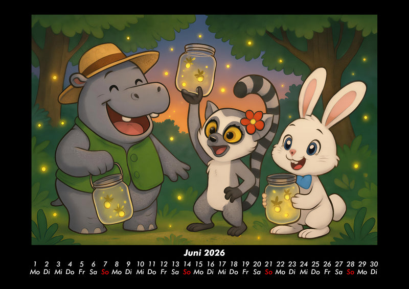 Sash, Lulu & Bouncy - Freunde fürs ganze Jahr Fotokalender 2026 - 6
