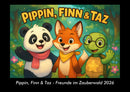 Pippin, Finn & Taz - Freunde im Zauberwald Fotokalender 2026 - Hauptbild