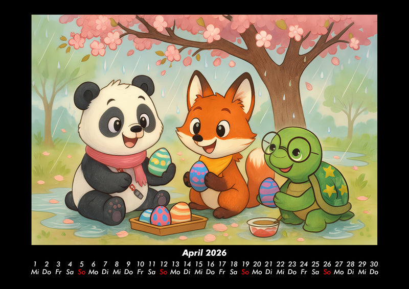 Pippin, Finn & Taz - Freunde im Zauberwald Fotokalender 2026 - 4