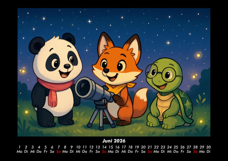 Pippin, Finn & Taz - Freunde im Zauberwald Fotokalender 2026 - 6