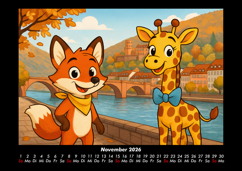 Finn & Nala - Reise durch Deutschland Fotokalender 2026 - 11