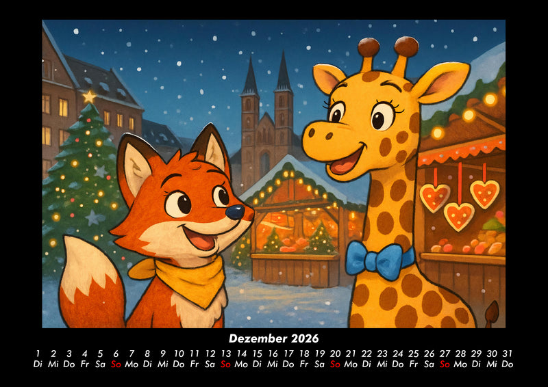 Finn & Nala - Reise durch Deutschland Fotokalender 2026 - 12