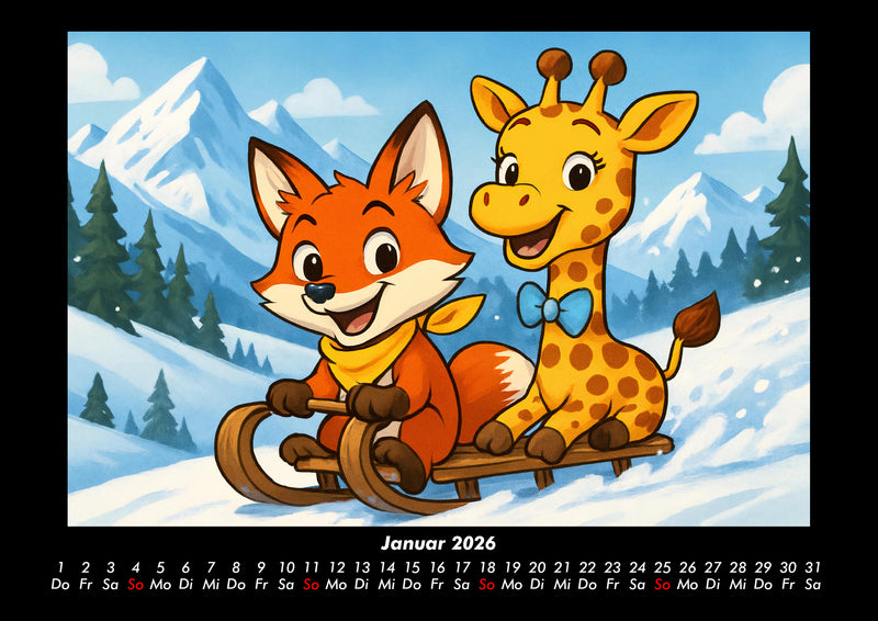 Finn & Nala - Reise durch Deutschland Fotokalender 2026 - 1