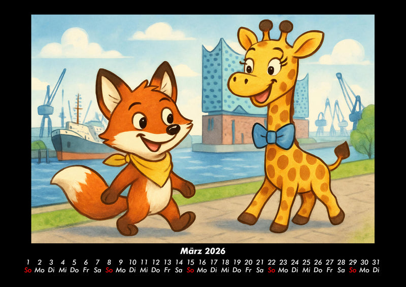 Finn & Nala - Reise durch Deutschland Fotokalender 2026 - 3