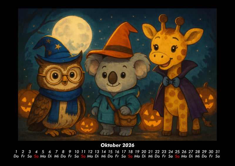 Ollie, Kiki & Nala - Fest der Freundschaft Fotokalender 2026 - 10