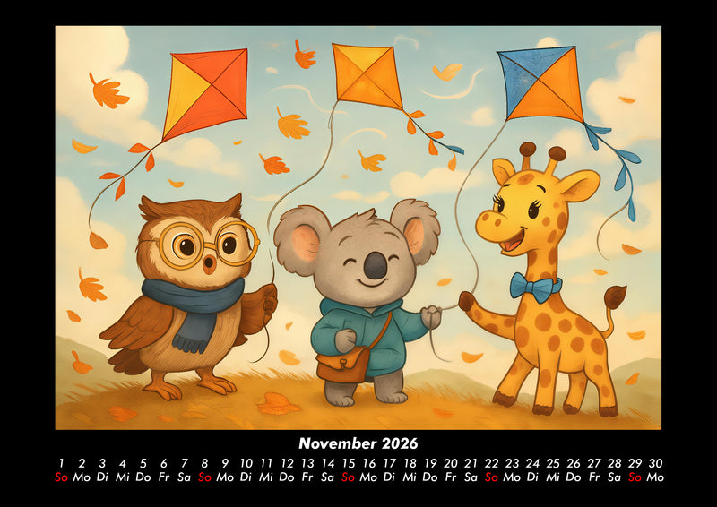 Ollie, Kiki & Nala - Fest der Freundschaft Fotokalender 2026 - 11
