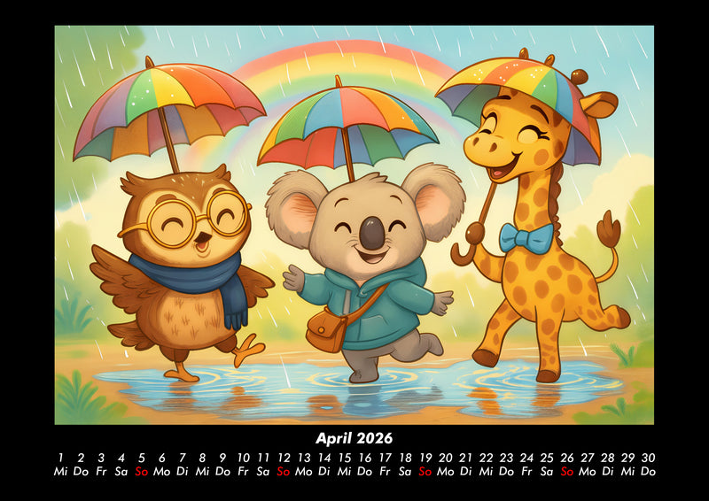 Ollie, Kiki & Nala - Fest der Freundschaft Fotokalender 2026 - 4