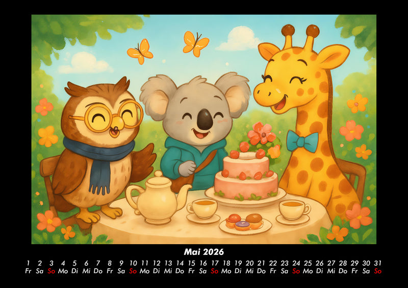 Ollie, Kiki & Nala - Fest der Freundschaft Fotokalender 2026 - 5