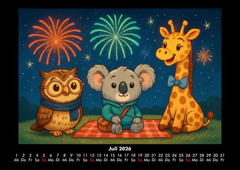 Ollie, Kiki & Nala - Fest der Freundschaft Fotokalender 2026 - 7