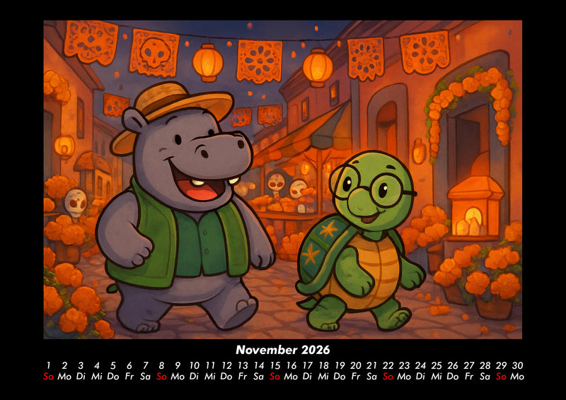 Sash & Taz - Abenteuer in Mexiko Fotokalender 2026 - 11
